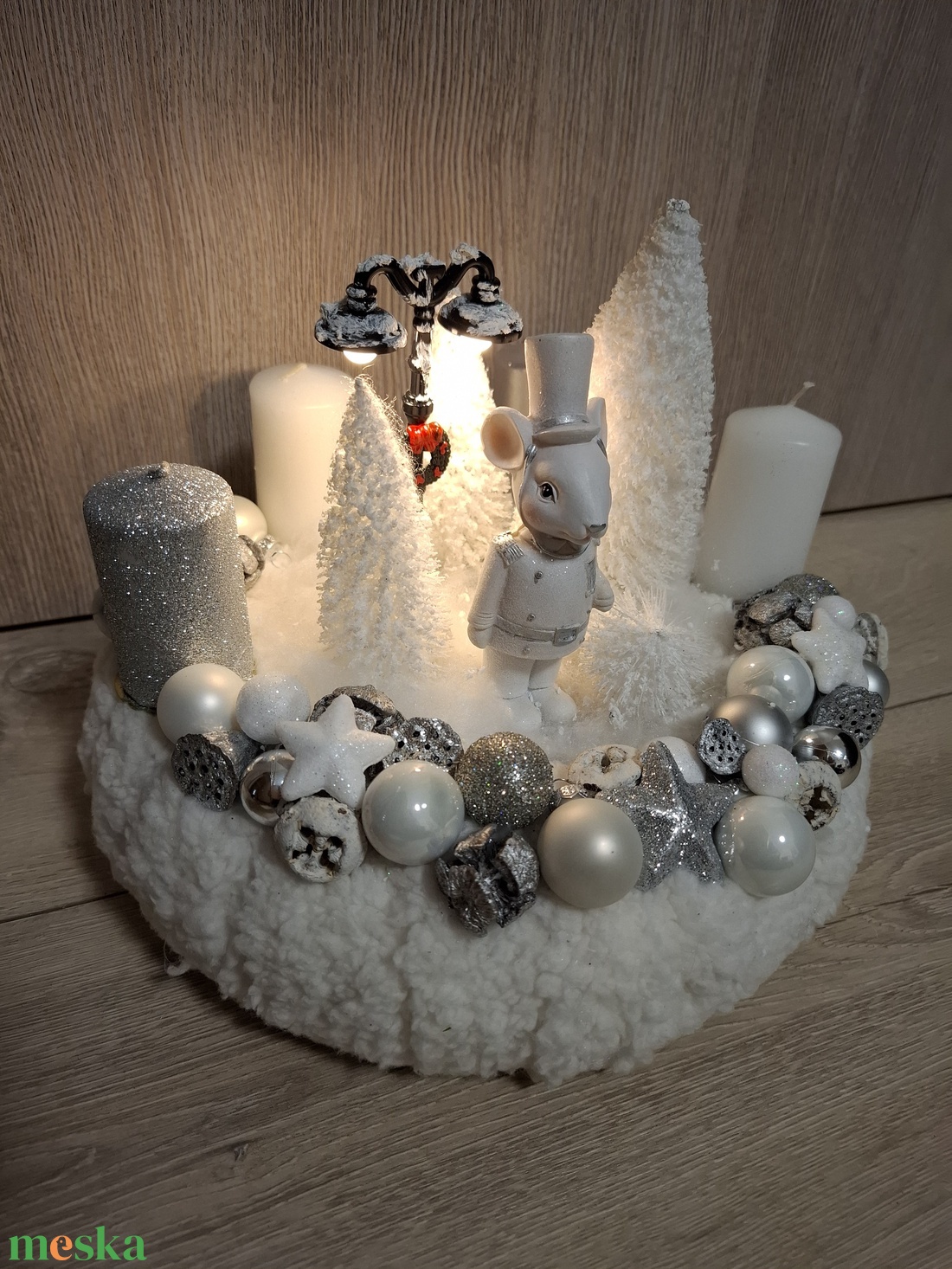 Egérkés adventi koszorú - karácsony - adventi díszek - adventi koszorú - Meska.hu Egérkés adventi koszorú - karácsony - adventi díszek - adventi koszorú - Meska.hu