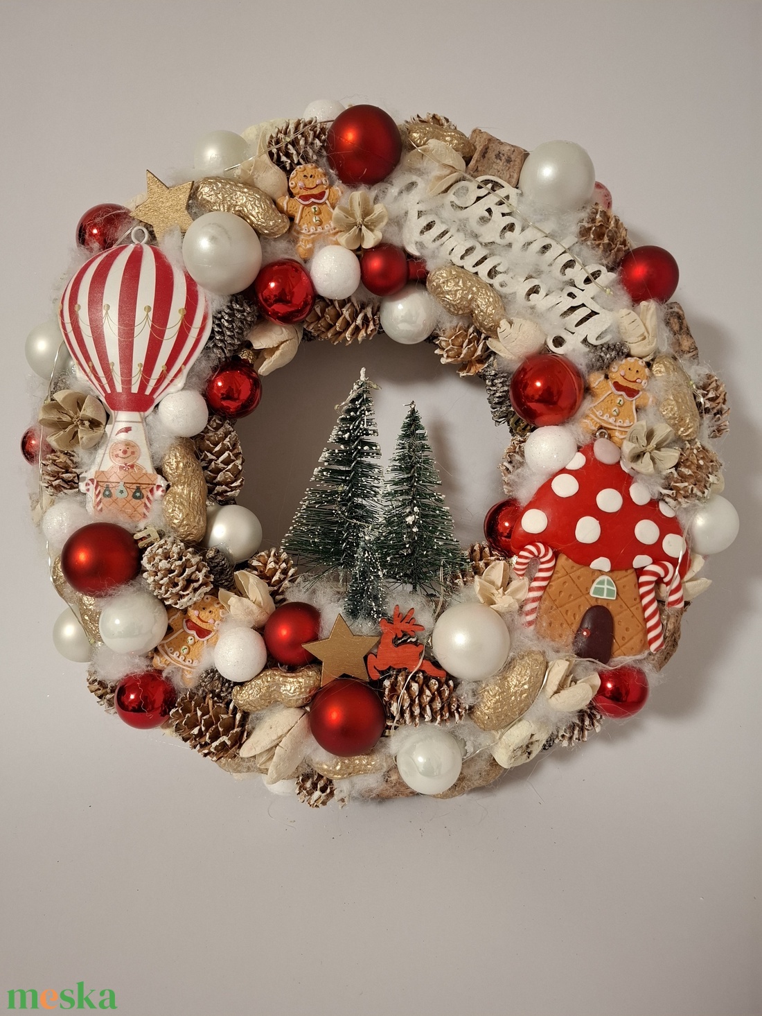 Mézis karácsonyi kopogtató - karácsony - adventi díszek - adventi ajtódísz - Meska.hu Mézis karácsonyi kopogtató - karácsony - adventi díszek - adventi ajtódísz - Meska.hu