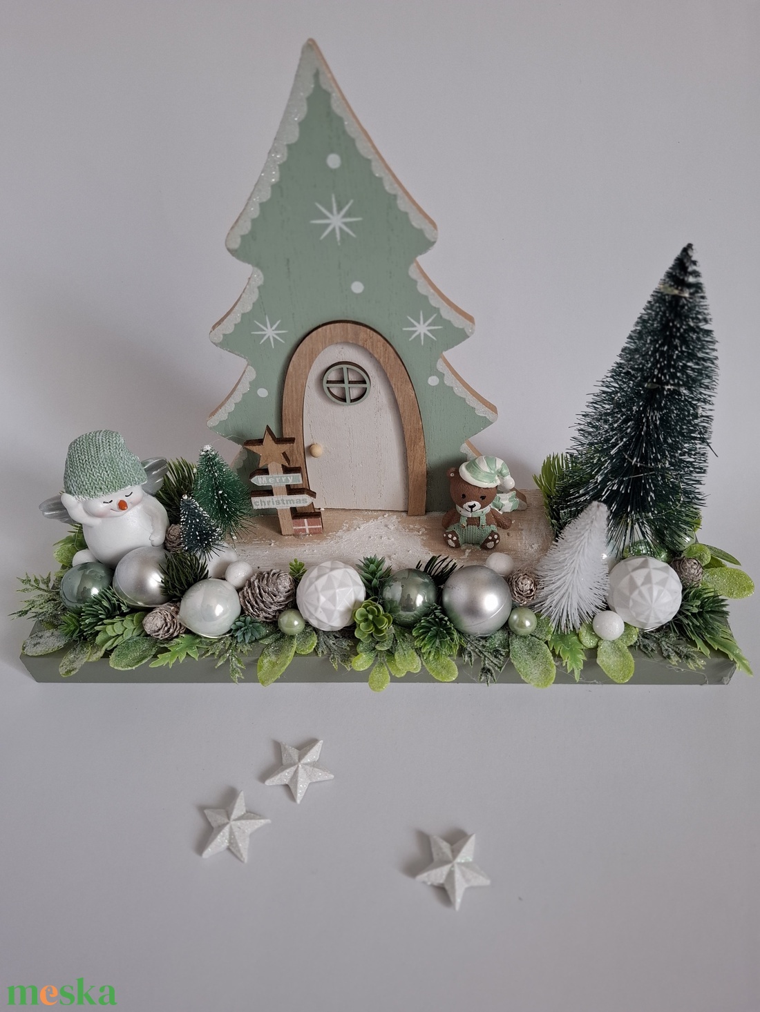 Karácsonyi asztaldísz zöld - karácsony - adventi díszek - adventi asztaldísz - Meska.hu Karácsonyi asztaldísz zöld - karácsony - adventi díszek - adventi asztaldísz - Meska.hu