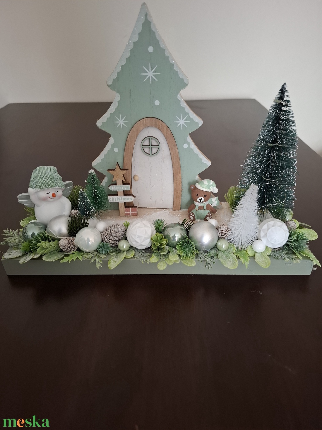 Karácsonyi asztaldísz zöld - karácsony - adventi díszek - adventi asztaldísz - Meska.hu Karácsonyi asztaldísz zöld - karácsony - adventi díszek - adventi asztaldísz - Meska.hu