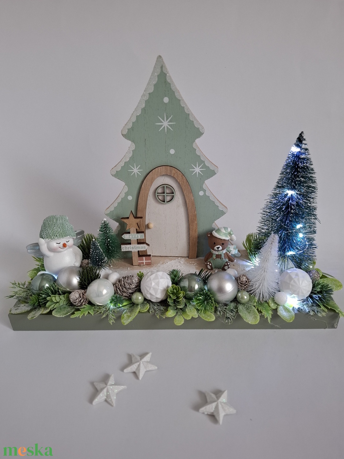 Karácsonyi asztaldísz zöld - karácsony - adventi díszek - adventi asztaldísz - Meska.hu Karácsonyi asztaldísz zöld - karácsony - adventi díszek - adventi asztaldísz - Meska.hu