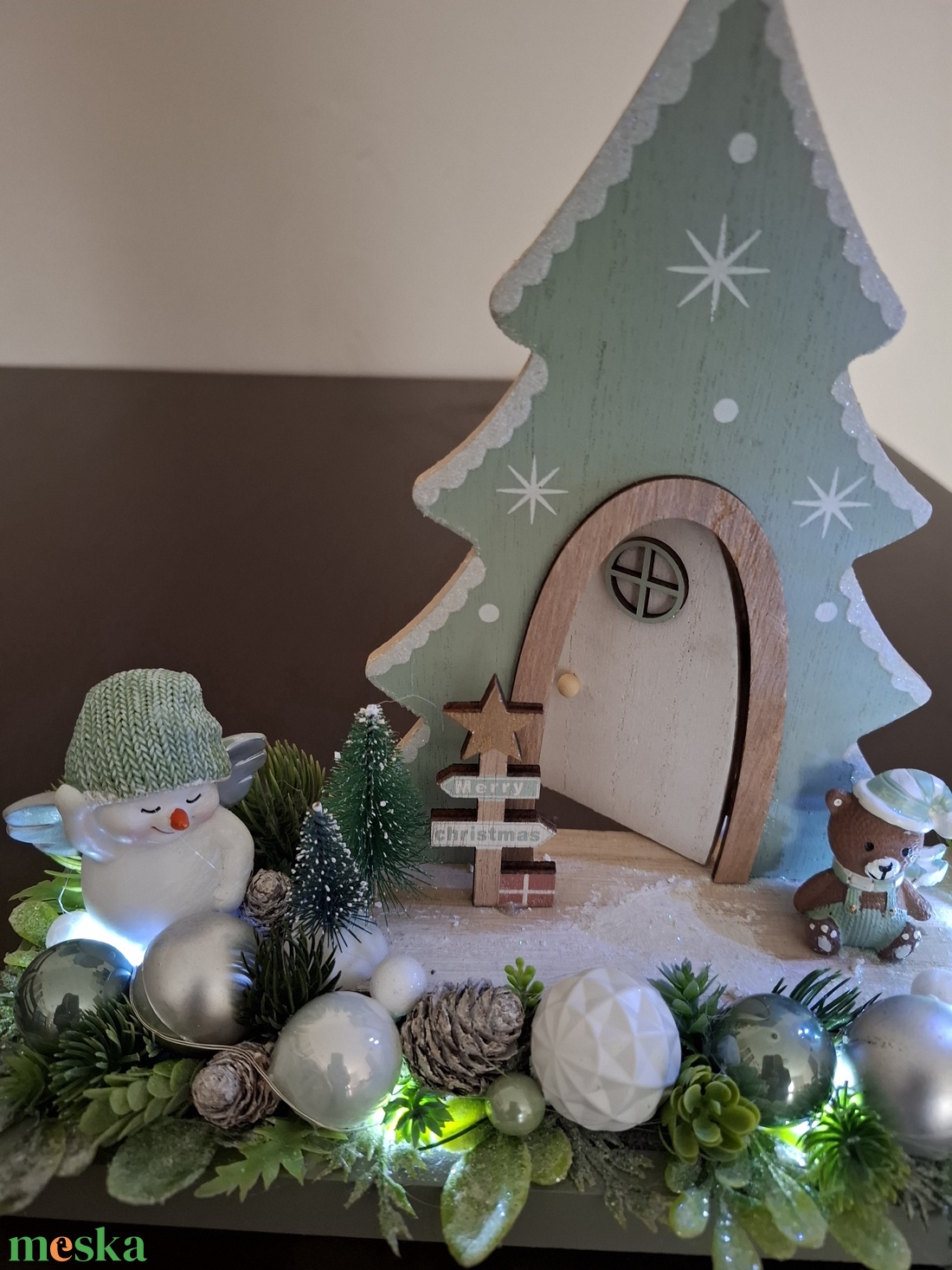 Karácsonyi asztaldísz zöld - karácsony - adventi díszek - adventi asztaldísz - Meska.hu Karácsonyi asztaldísz zöld - karácsony - adventi díszek - adventi asztaldísz - Meska.hu