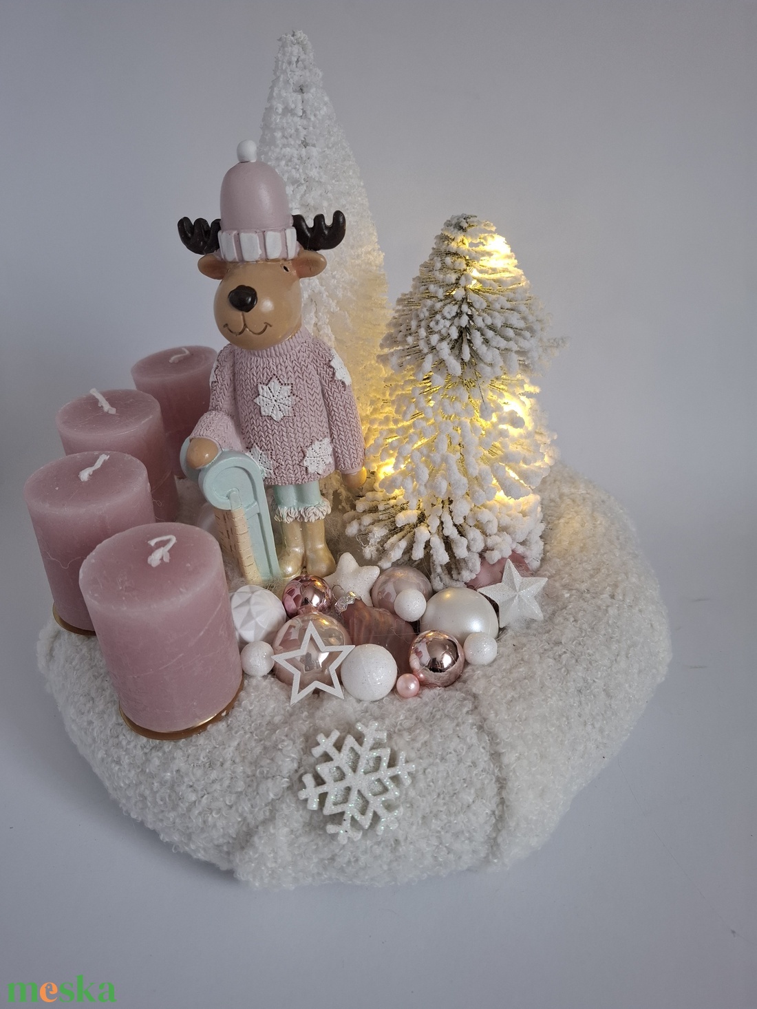 Adventi koszorú pulcsis szarvassal - karácsony - adventi díszek - adventi koszorú - Meska.hu Adventi koszorú pulcsis szarvassal - karácsony - adventi díszek - adventi koszorú - Meska.hu