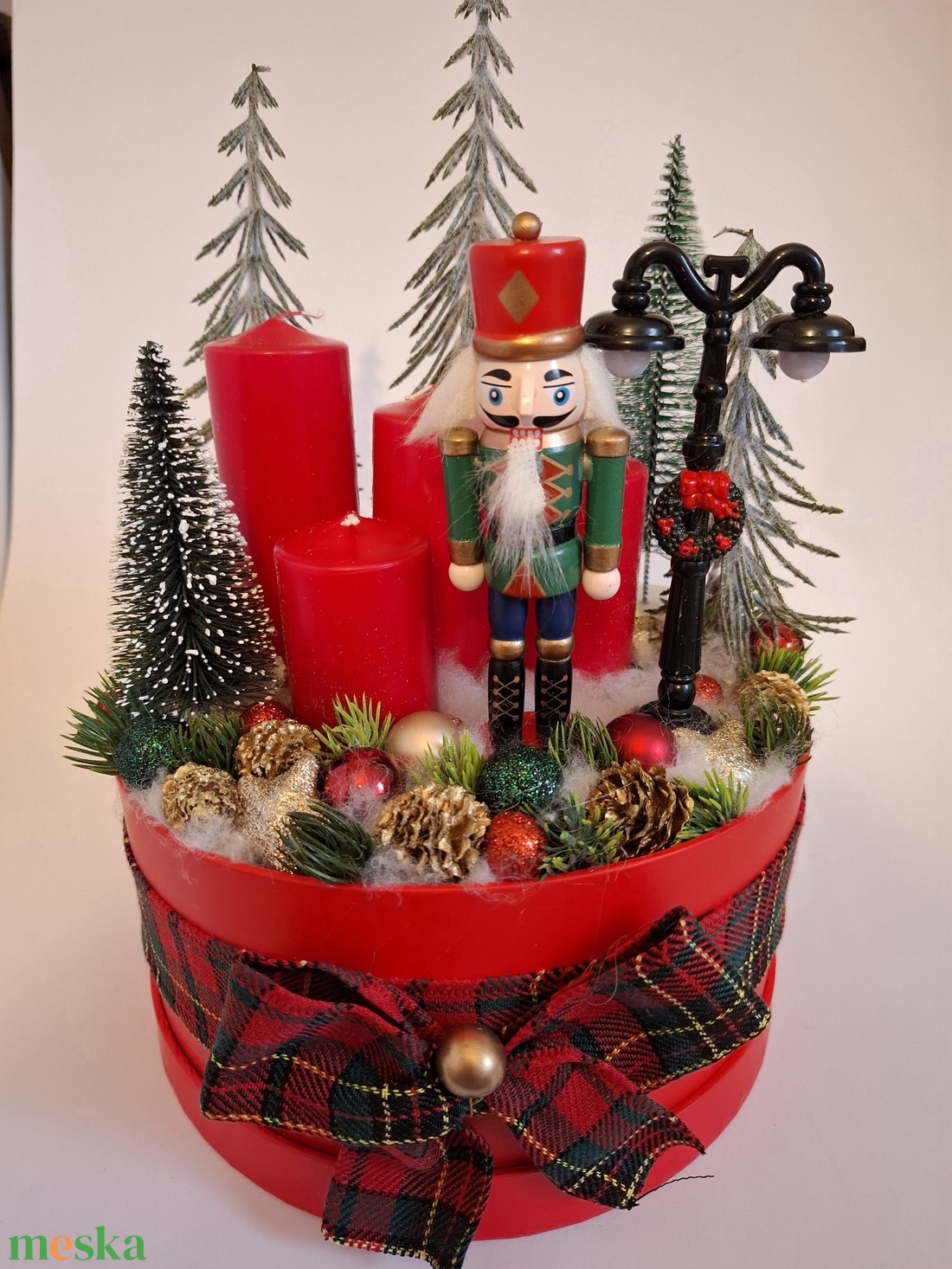 Adventi box diótörös - karácsony - adventi díszek - adventi asztaldísz - Meska.hu