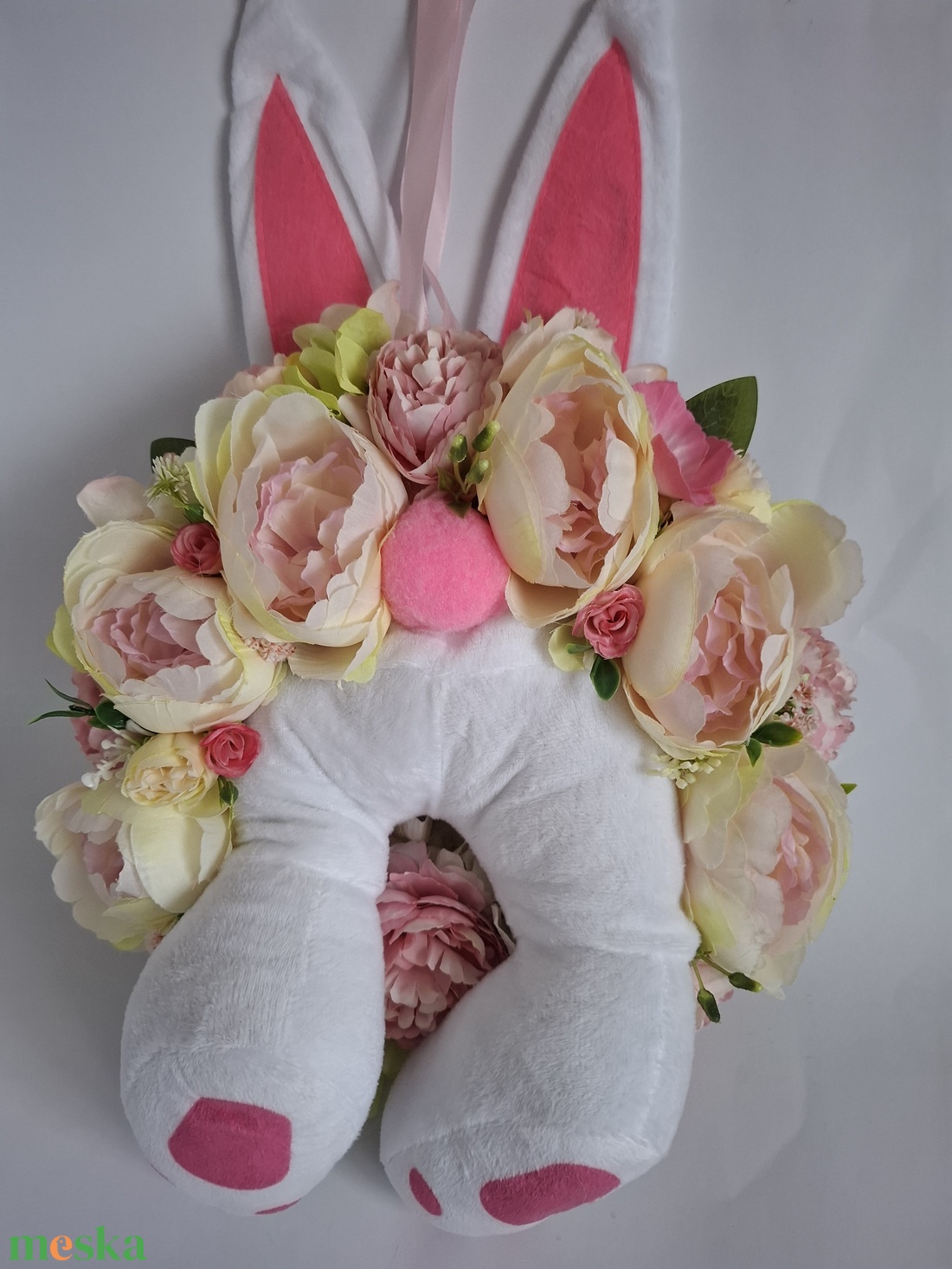 Tavaszi nyuszifüles kopogtató -  - Meska.hu