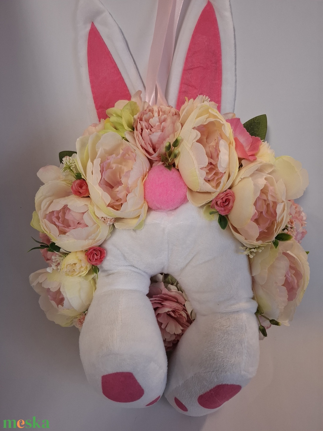 Tavaszi nyuszifüles kopogtató -  - Meska.hu