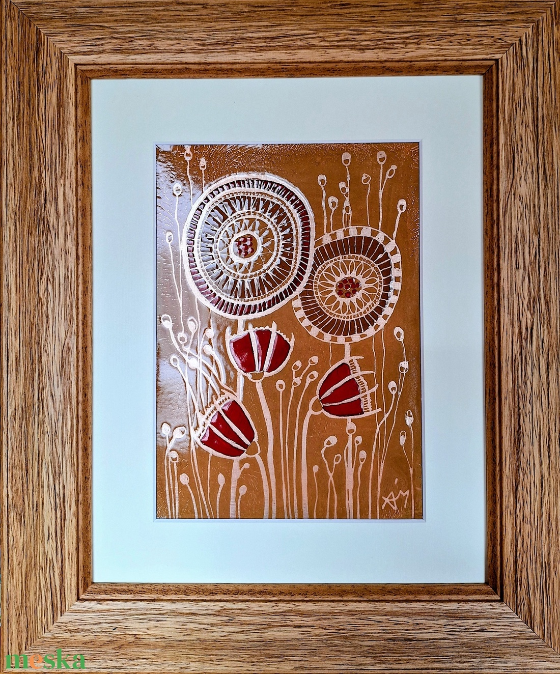 Nyár- tűzzománc  - művészet - festmény - tűzzománc - Meska.hu