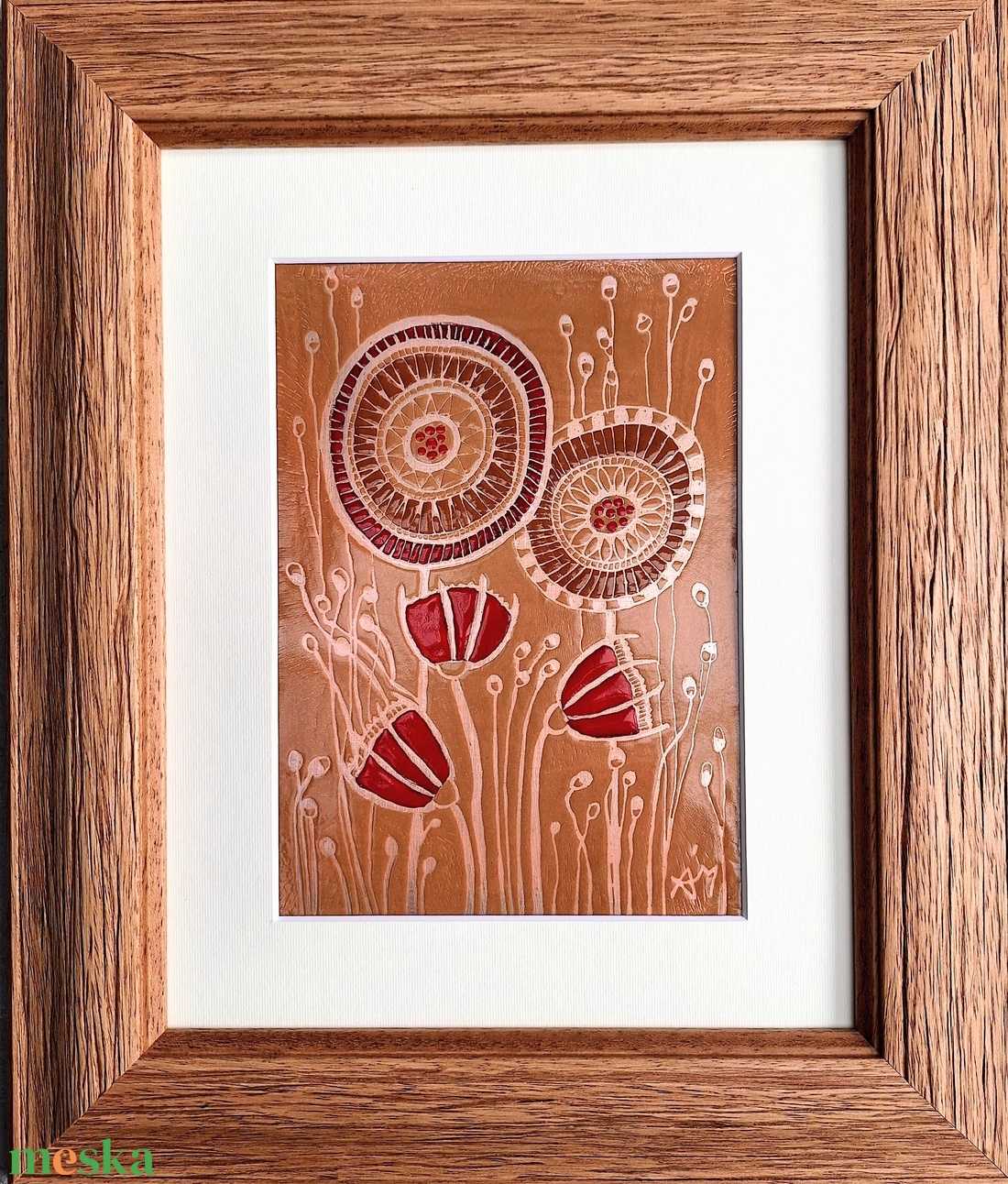 Nyár- tűzzománc  - művészet - festmény - tűzzománc - Meska.hu