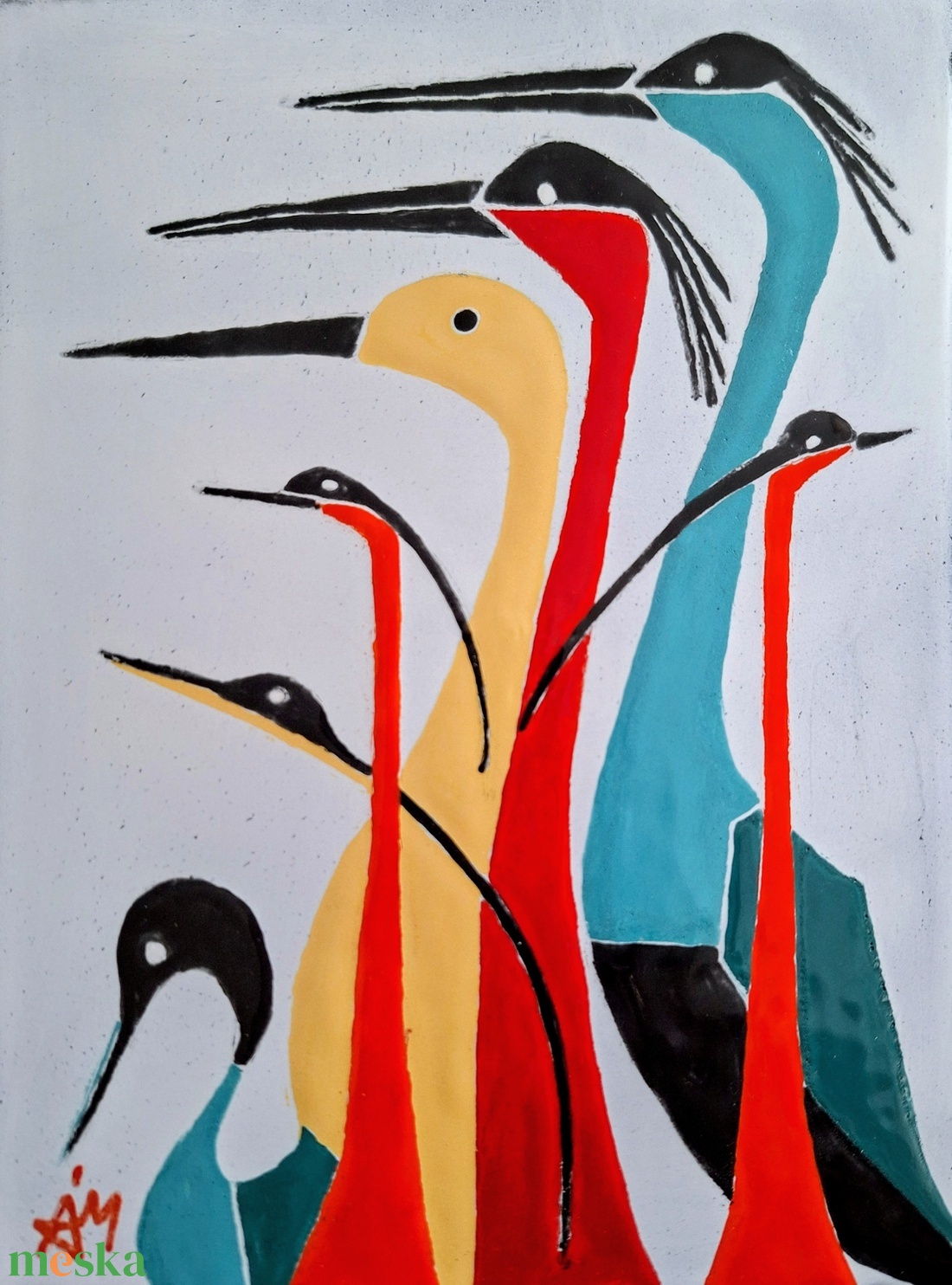 Színes világ- tűzzománc  - művészet - festmény - tűzzománc - Meska.hu