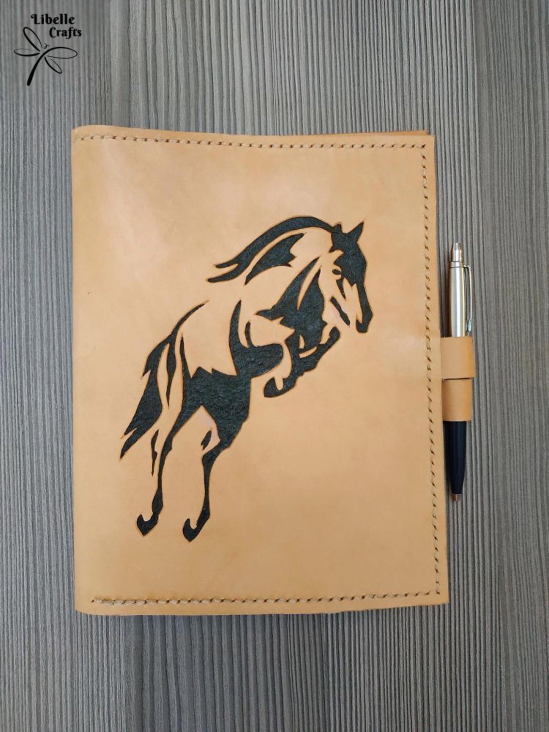 Lovas sziluett noteszborító - otthon & életmód - papír, írószer - könyv- és füzetborító - Meska.hu