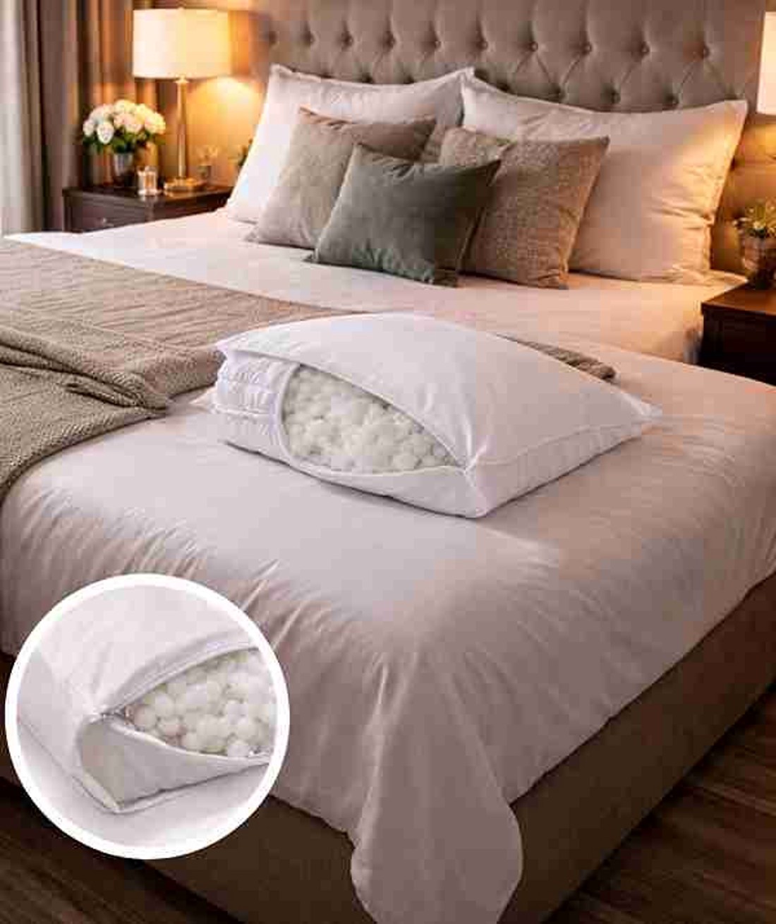 Profi Párna belső csomósodás mentes töltettel - otthon & életmód - lakástextil - párna & párnahuzat - párnabelső (párna huzat nélkül) - Meska.hu