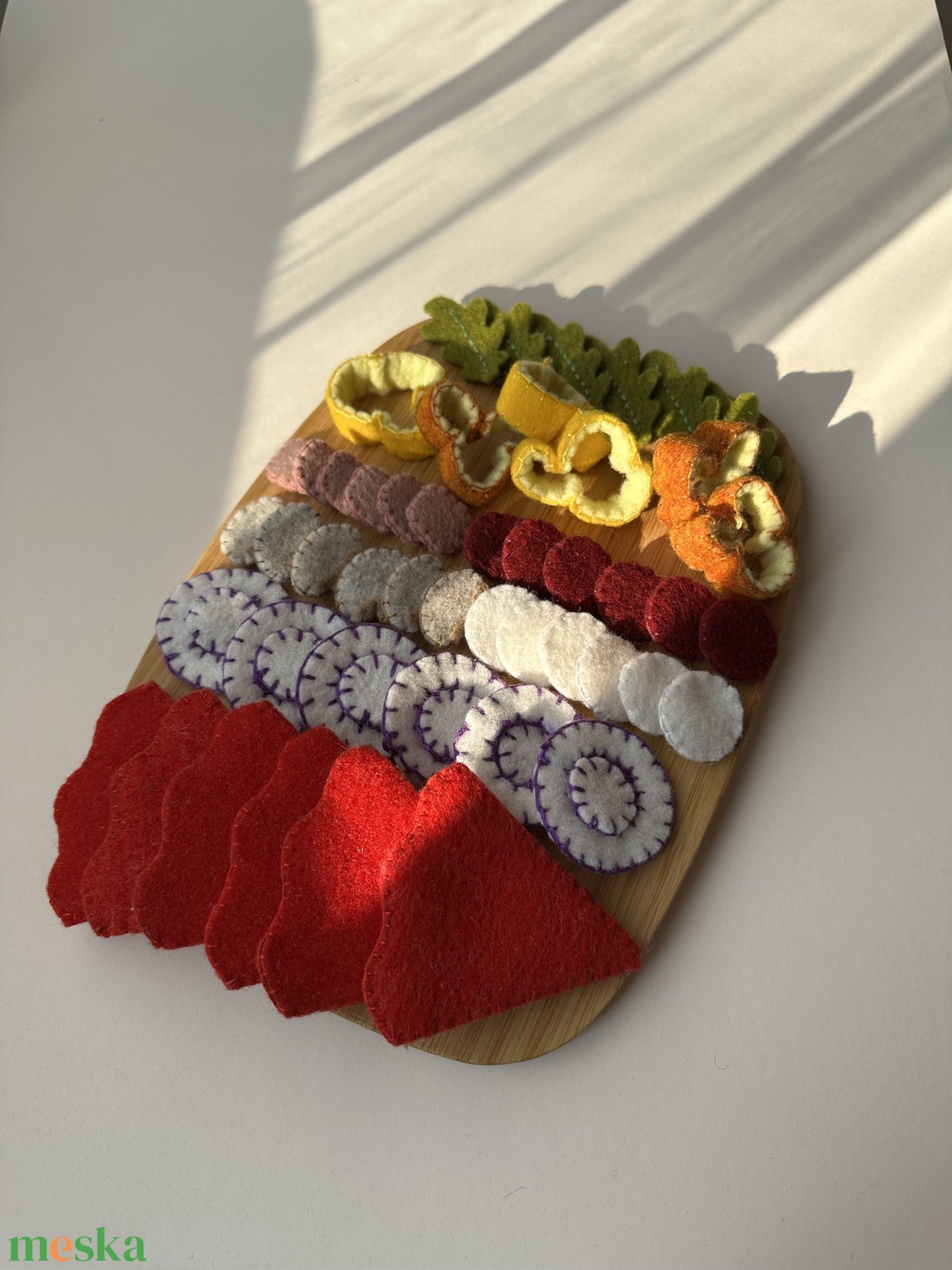 Gyapjúfilc Pizza szett - játék & sport - gyerekkonyha - játék ételek - Meska.hu