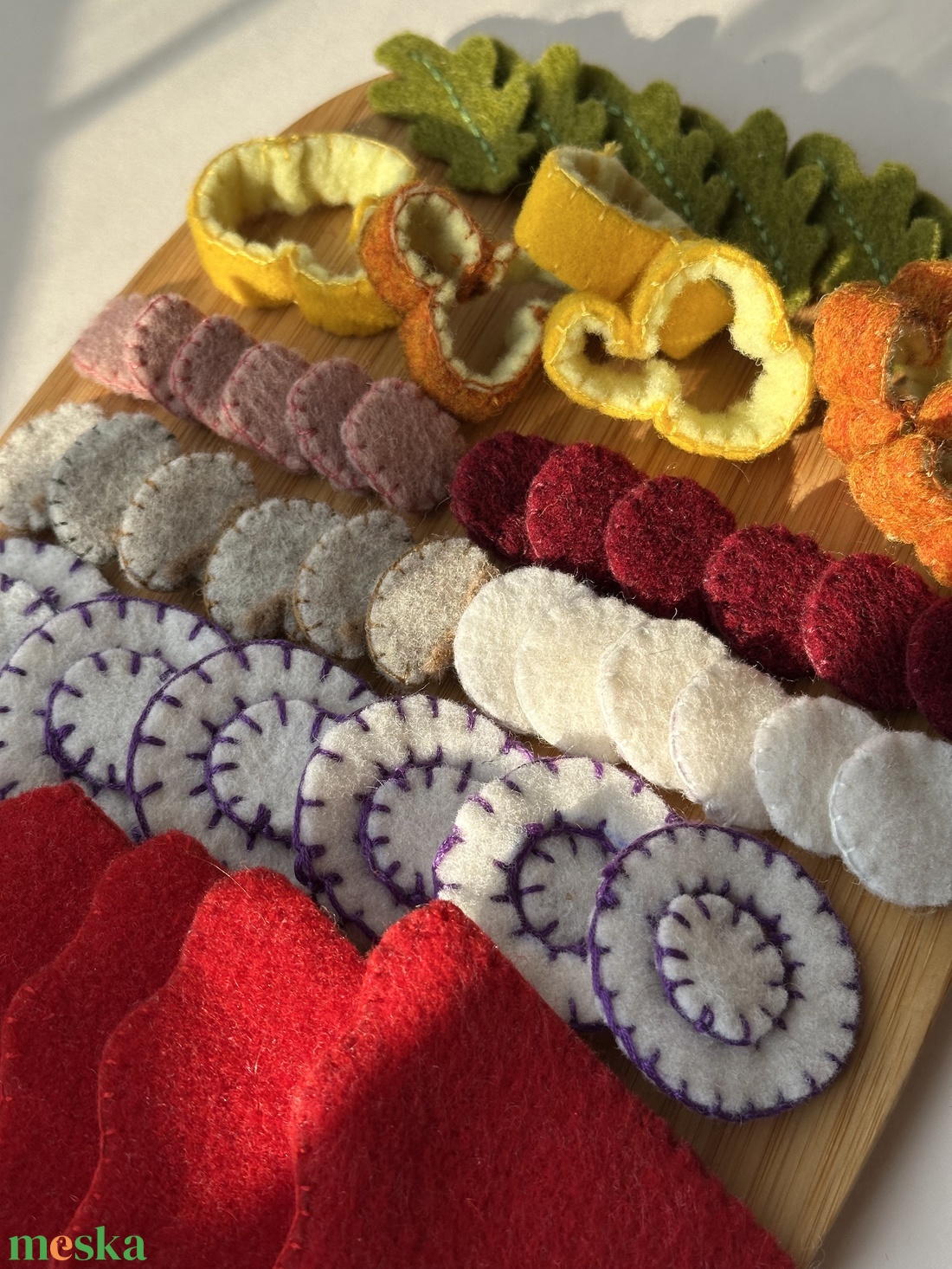 Gyapjúfilc Pizza szett - játék & sport - gyerekkonyha - játék ételek - Meska.hu