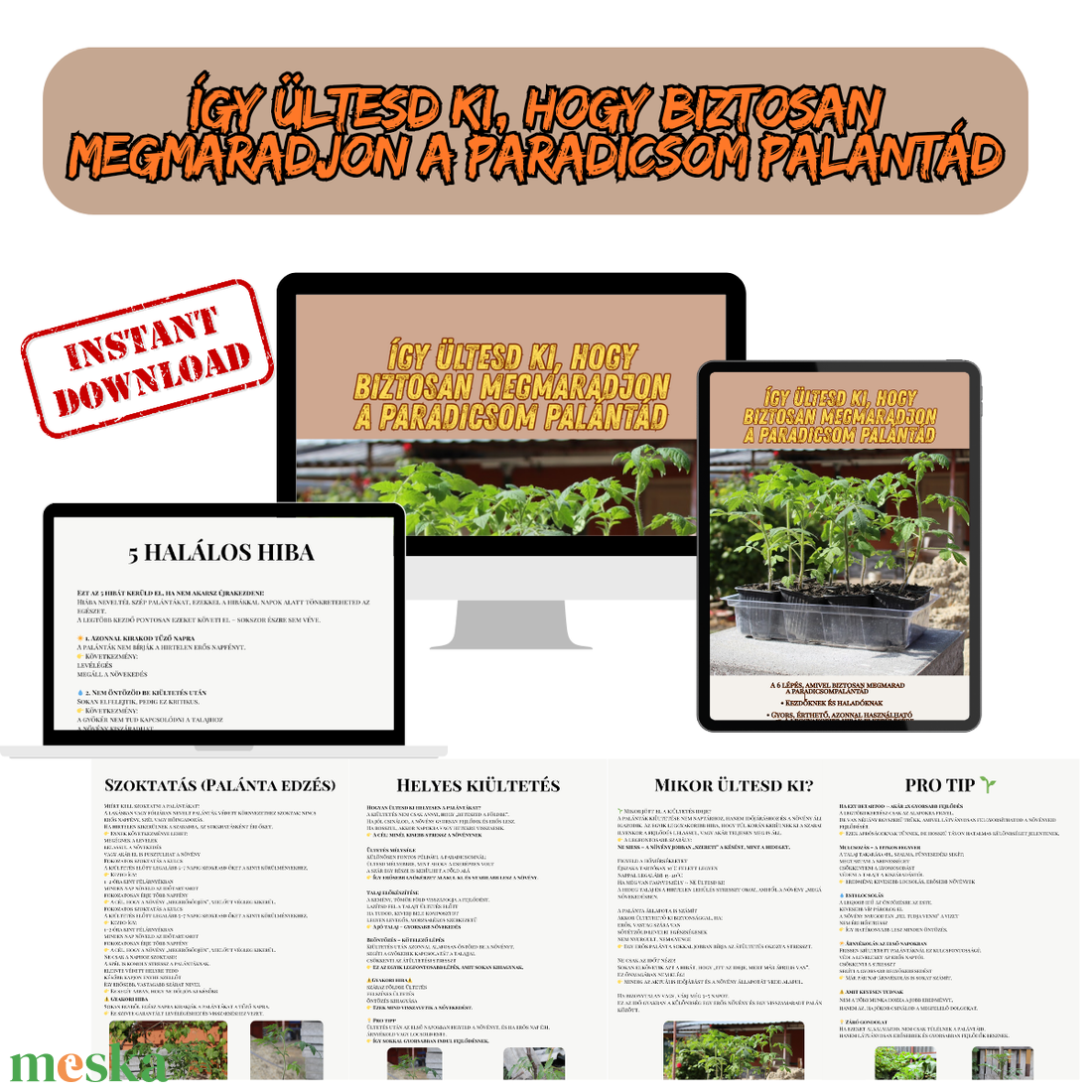 Palántázási túlélő lista � � Kiültetési útmutató kezdőknek (letölthető PDF) - otthon & életmód - ház & kert - növény & veteményes - Meska.hu