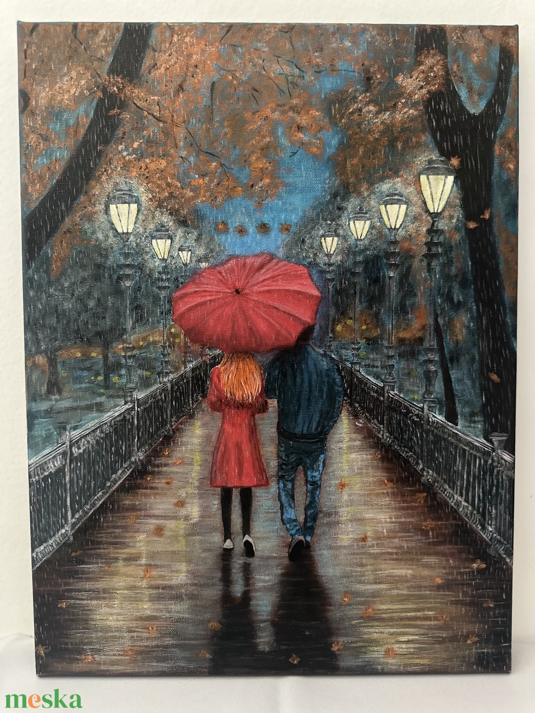 Őszi festmény - művészet - festmény - akril - Meska.hu