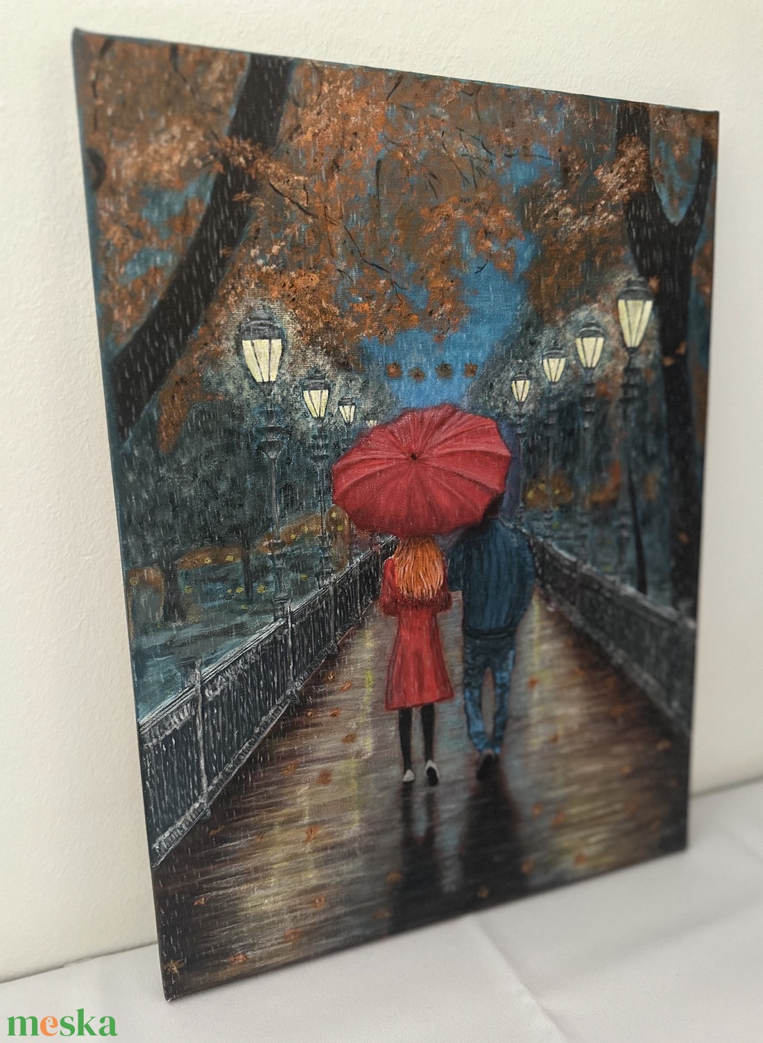 Őszi festmény - művészet - festmény - akril - Meska.hu