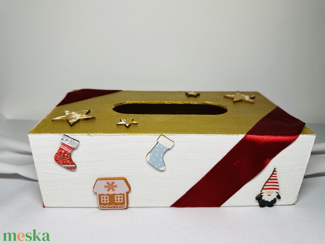 Zsebkendőtartó (tél) - otthon & életmód - dekoráció - asztal és polc dekoráció - asztaldísz - Meska.hu