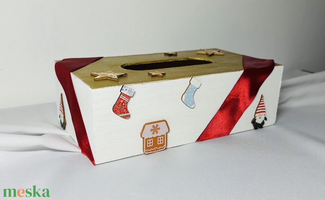 Zsebkendőtartó (tél) - otthon & életmód - dekoráció - asztal és polc dekoráció - asztaldísz - Meska.hu