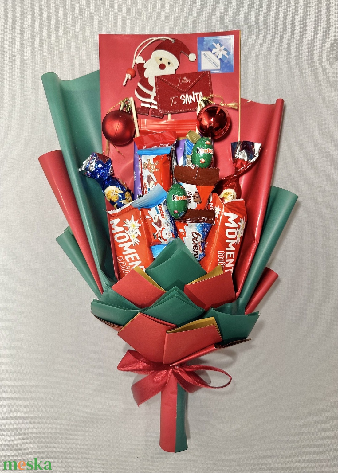 Téli édességcsokor - élelmiszer - édesség - kézműves csokoládé - Meska.hu