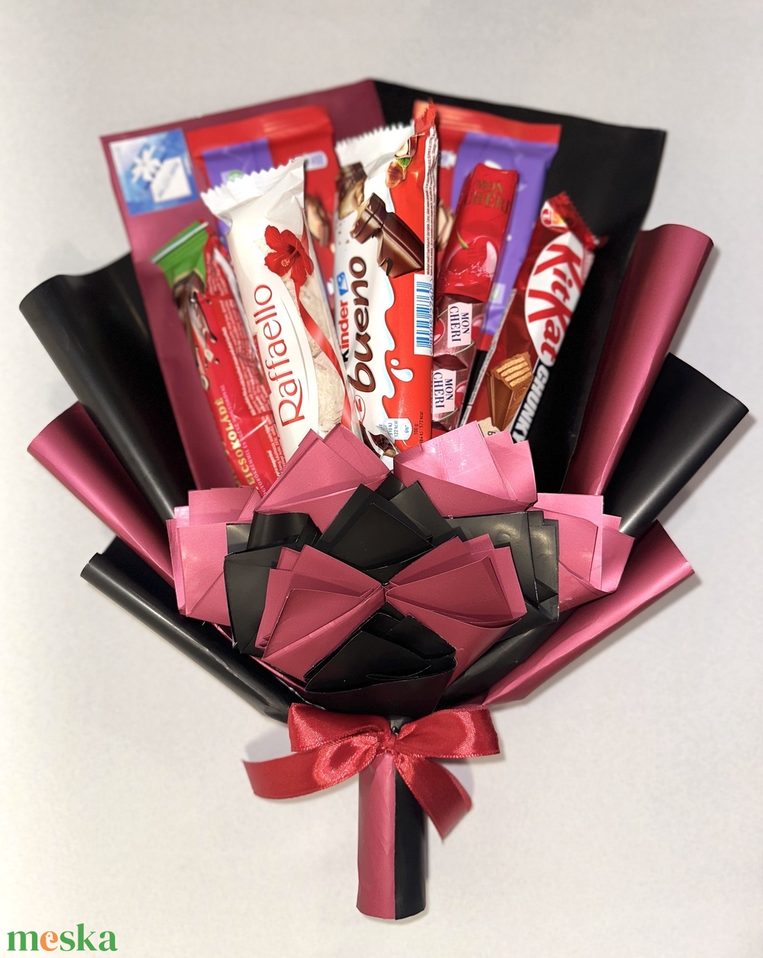 Lányos édességcsokor - élelmiszer - édesség - kézműves csokoládé - Meska.hu