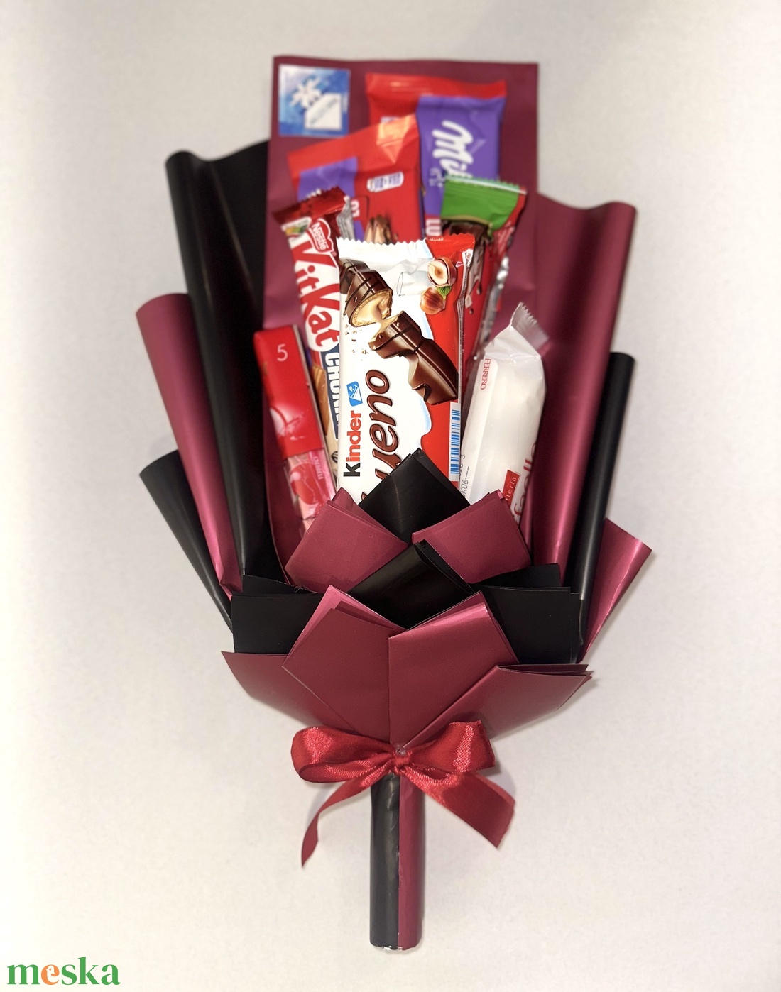 Lányos édességcsokor - élelmiszer - édesség - kézműves csokoládé - Meska.hu