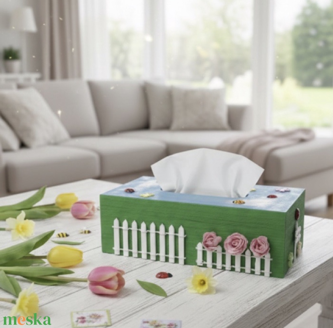 Zsebkendőtartó (tavasz) - diy (csináld magad) - egységcsomag - Meska.hu