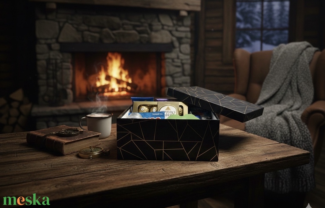 Fiús édességbox - élelmiszer - édesség - kézműves csokoládé - Meska.hu