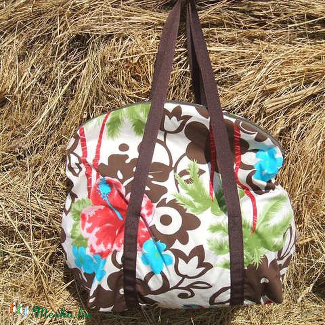 Flamingó virág  egyterű nagy váll táska -  - Meska.hu