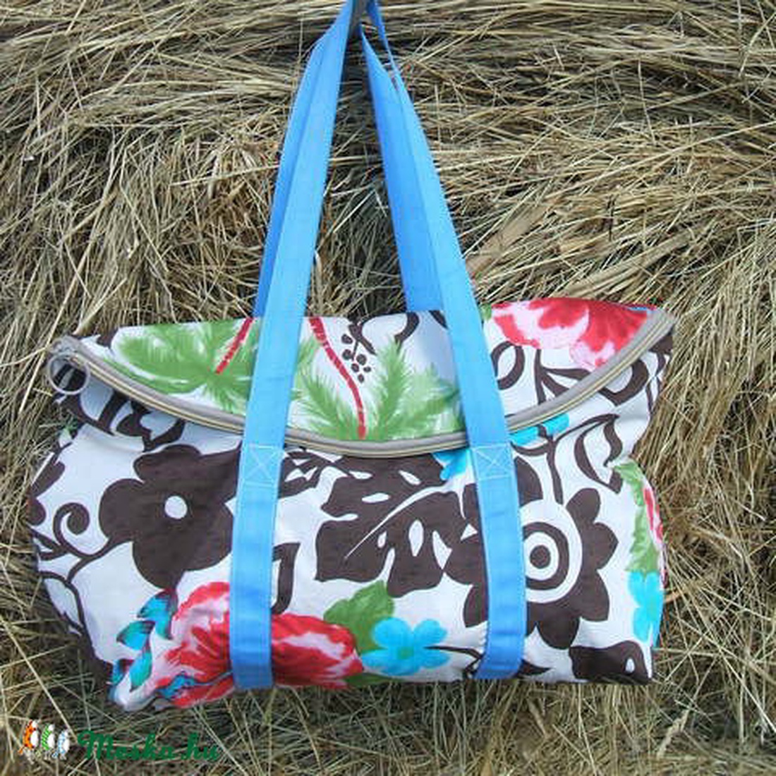 Flamingó virág  egyterű nagy váll táska -  - Meska.hu