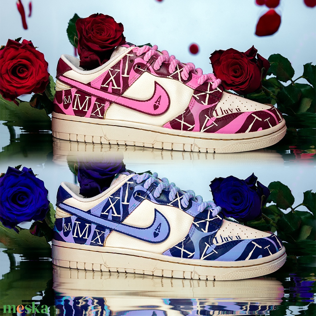 Walking In Love - Egyedi páros custom cipő - ruha & divat - cipő & papucs - cipő, szandál - Meska.hu
