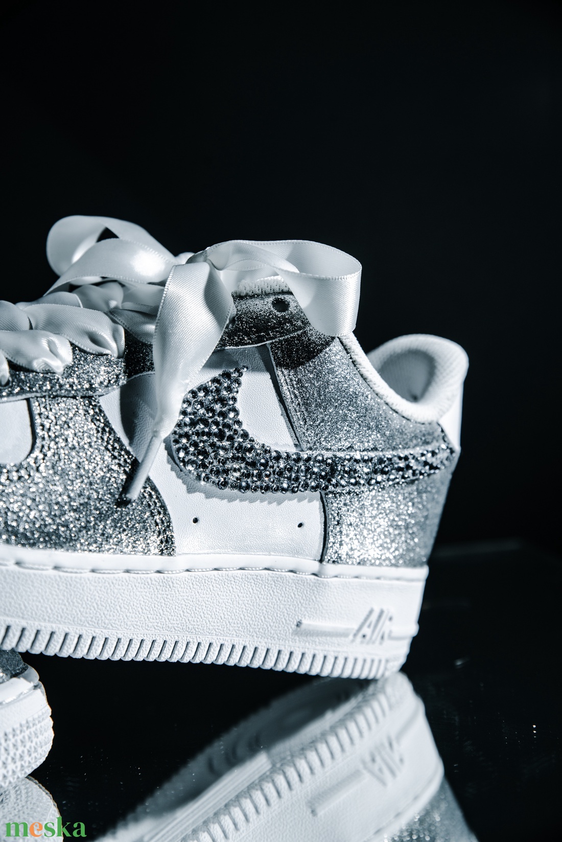 Esküvői Kristályos Glitter Custom Cipő - Kézzel készített - esküvő - cipő és cipőklipsz - Meska.hu