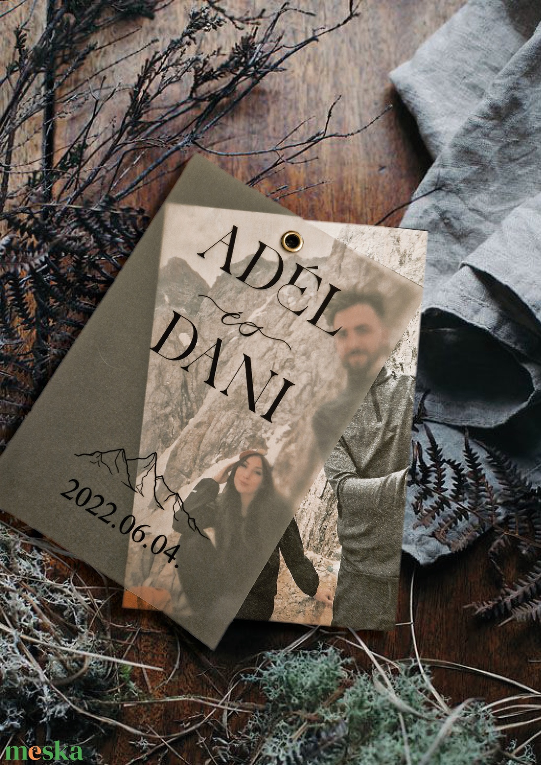 Pauszpapíros, Fényképes Esküvői meghívó - esküvő - meghívó & kártya - menü - Meska.hu