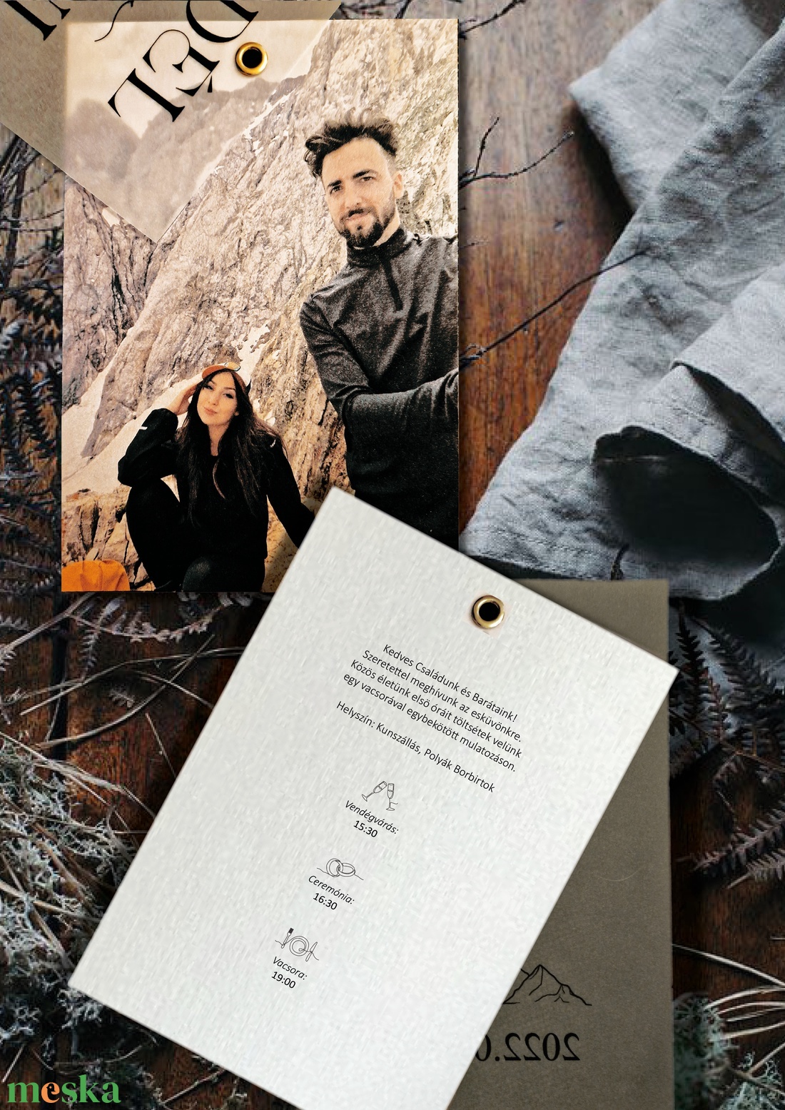 Pauszpapíros, Fényképes Esküvői meghívó - esküvő - meghívó & kártya - menü - Meska.hu