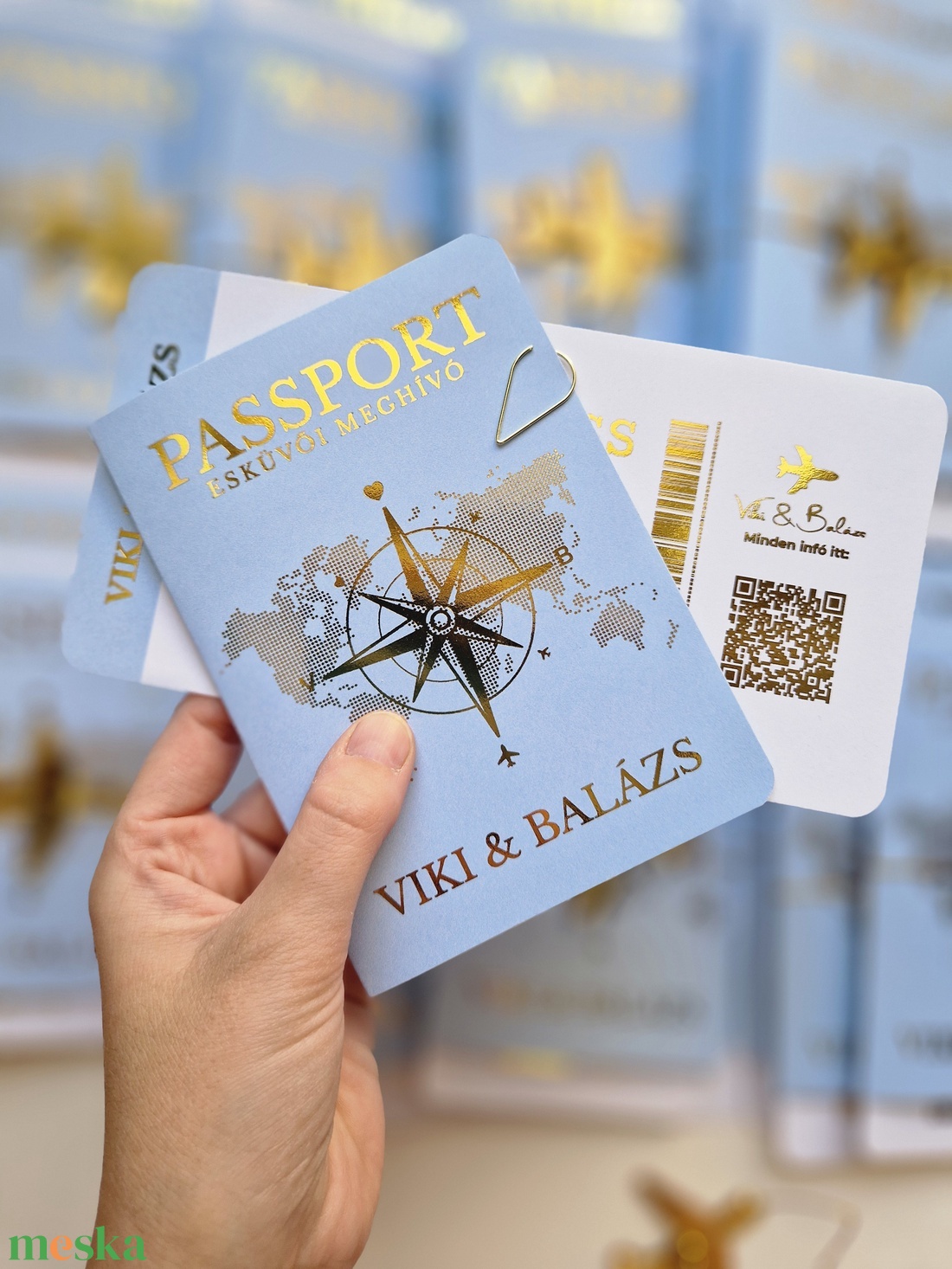 Passport, Útlevél esküvői meghívó - esküvő - meghívó & kártya - esküvői boríték - Meska.hu