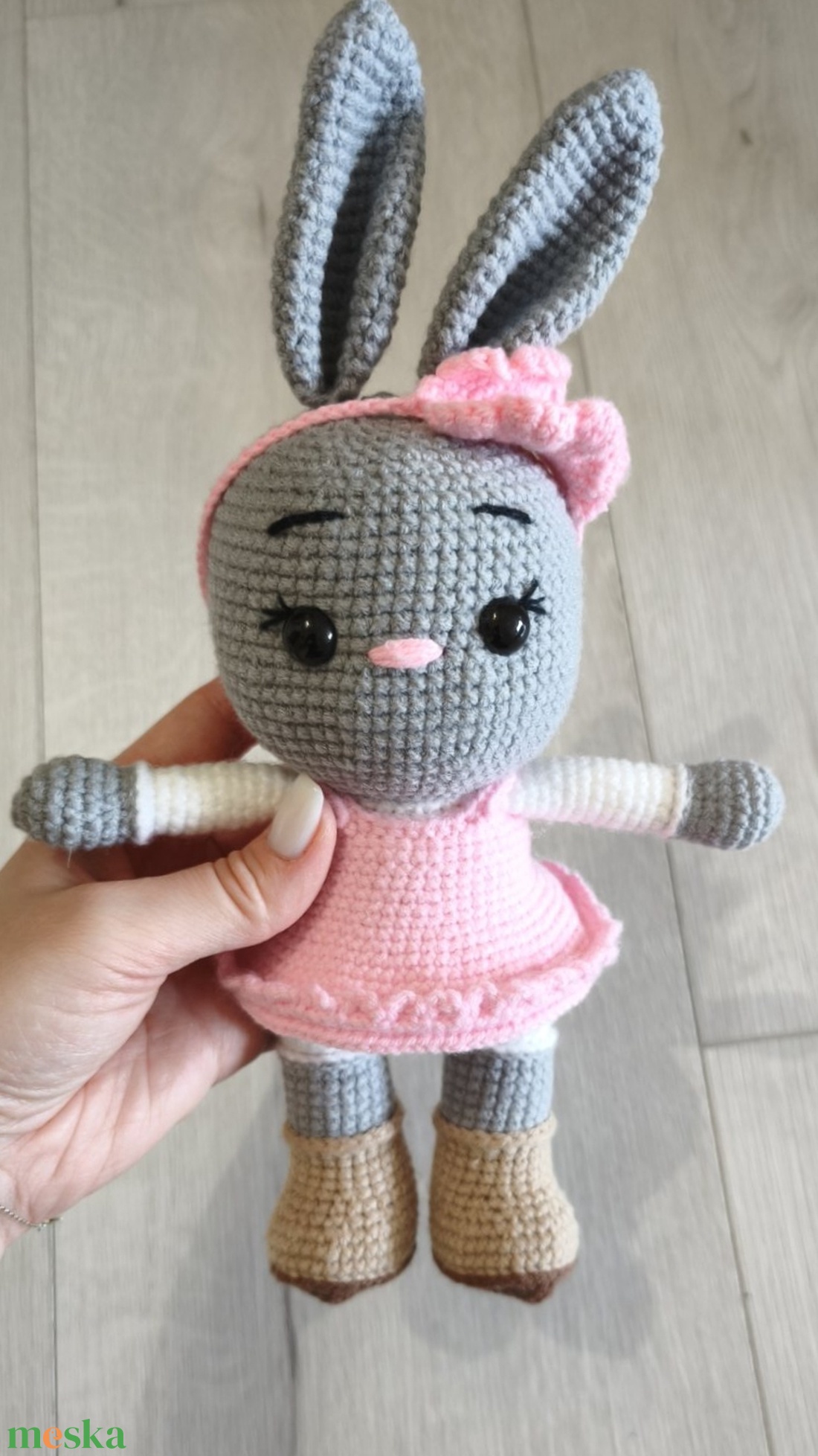 Horgolt Nyuszi - játék & sport - plüssállat & játékfigura - nyuszi - Meska.hu