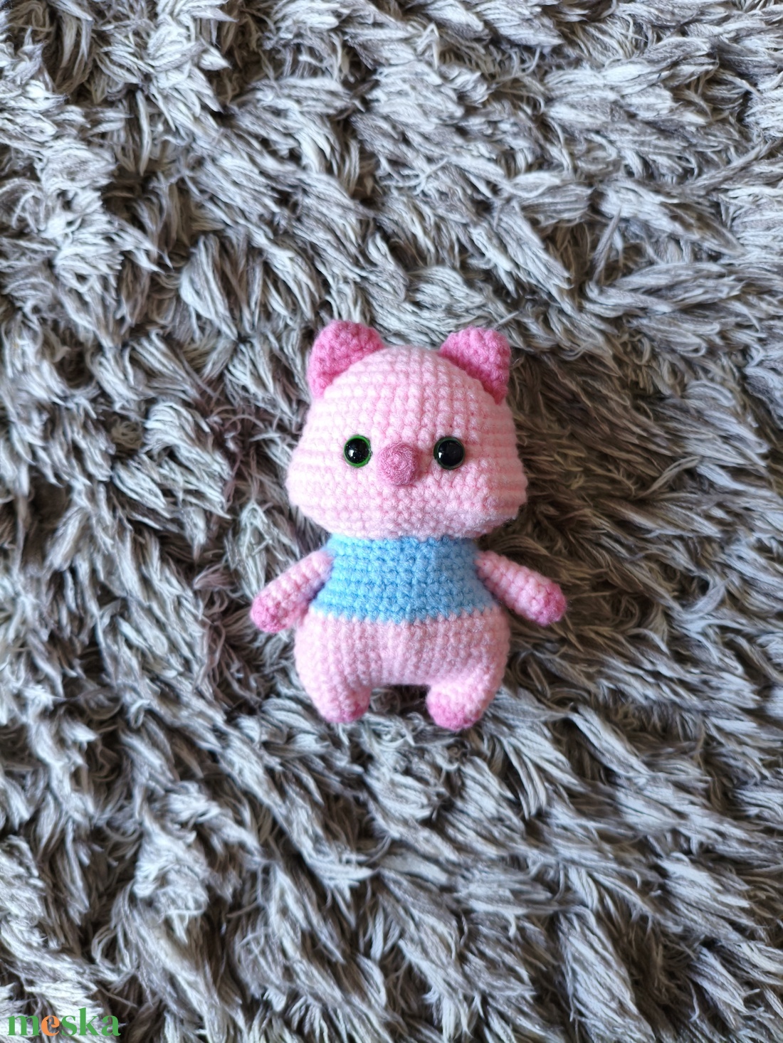 Horgolt malac - játék & sport - plüssállat & játékfigura - malac - Meska.hu