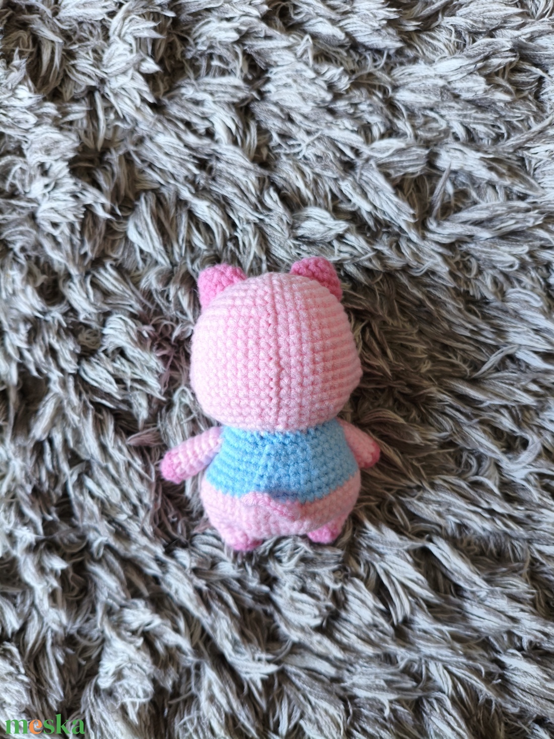 Horgolt malac - játék & sport - plüssállat & játékfigura - malac - Meska.hu