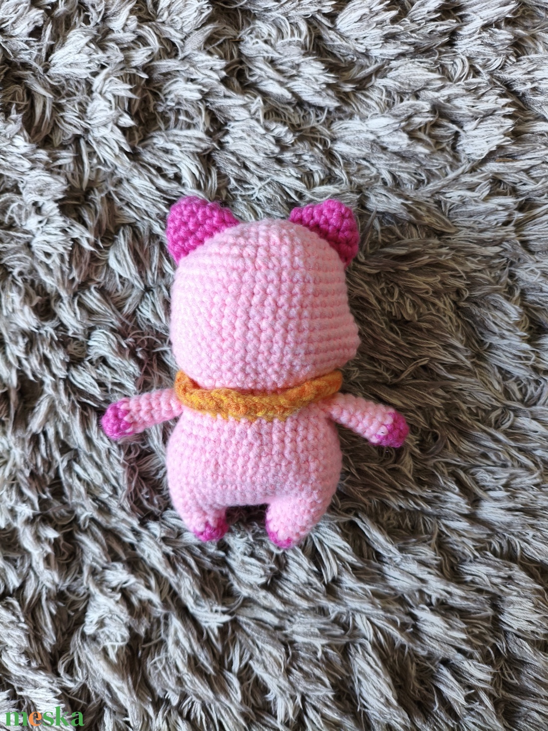 Horgolt malac - játék & sport - plüssállat & játékfigura - malac - Meska.hu