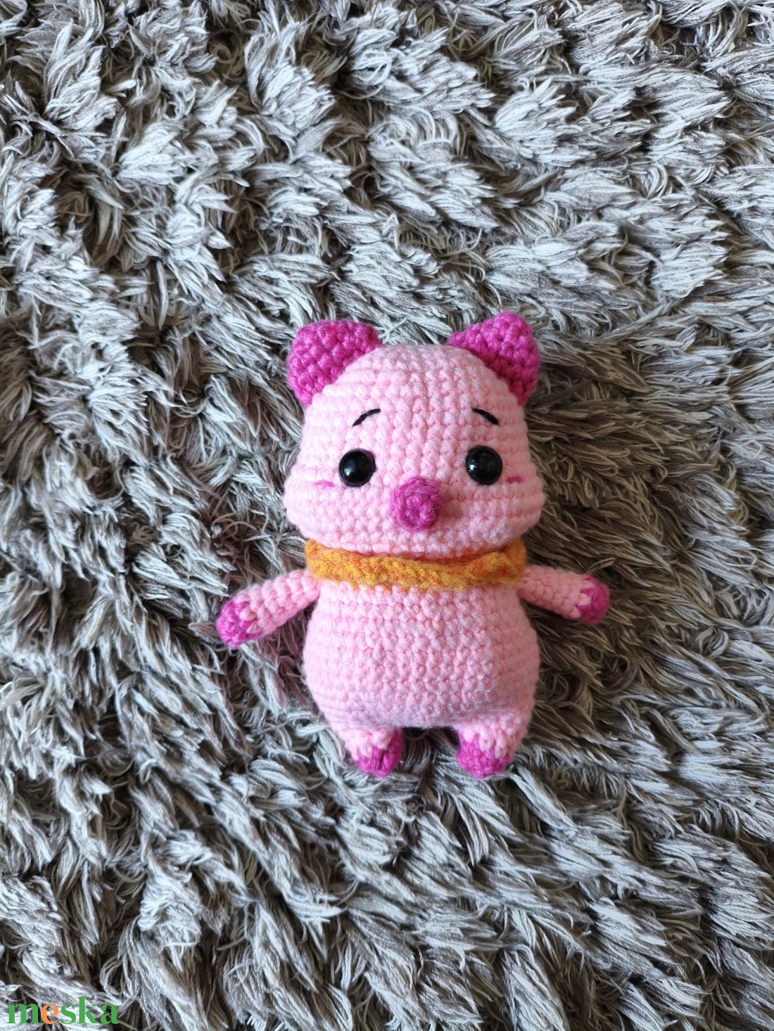 Horgolt malac - játék & sport - plüssállat & játékfigura - malac - Meska.hu