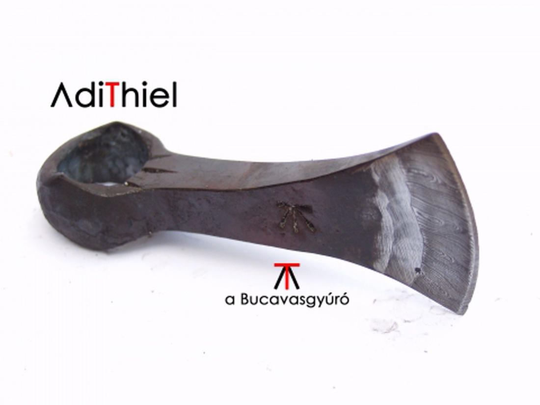 [F_07/b] Kovácsolt acél kisbalta damaszkolt éllel (fejsze, balta) -  - Meska.hu