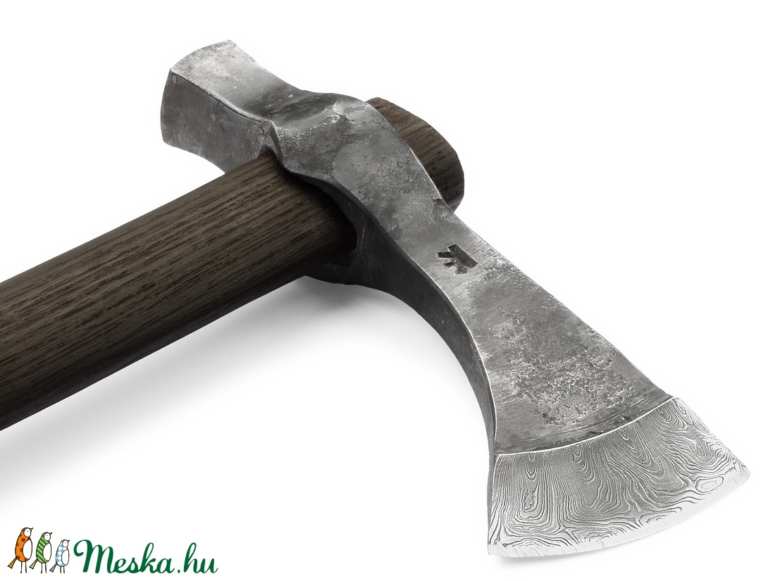 Nyelezett amerikai Tomahawk damaszkolt éllel, [FCN_01b] -  - Meska.hu