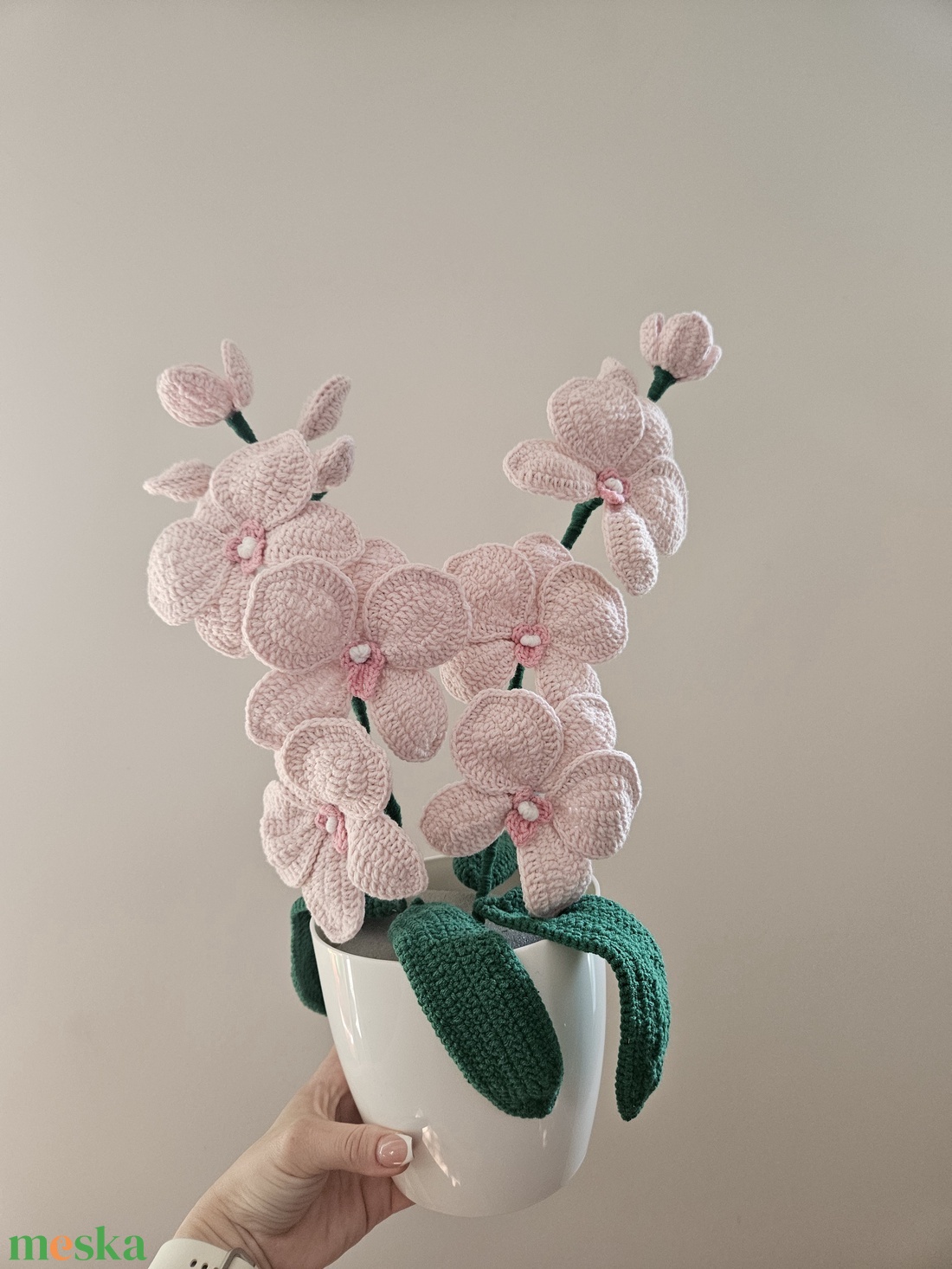 Horgolt orchidea cserépben - otthon & életmód - dekoráció - virágdísz és tartó - cserép & kaspó - Meska.hu Horgolt orchidea cserépben - otthon & életmód - dekoráció - virágdísz és tartó - cserép & kaspó - Meska.hu