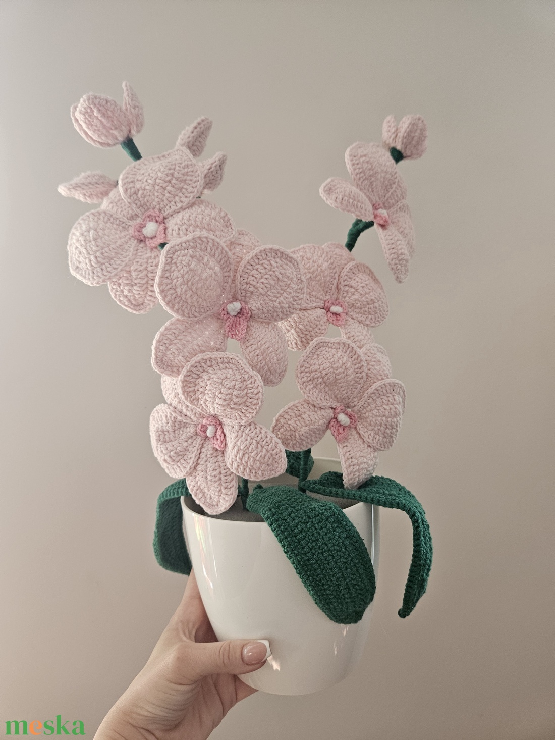 Horgolt orchidea cserépben - otthon & életmód - dekoráció - virágdísz és tartó - cserép & kaspó - Meska.hu Horgolt orchidea cserépben - otthon & életmód - dekoráció - virágdísz és tartó - cserép & kaspó - Meska.hu