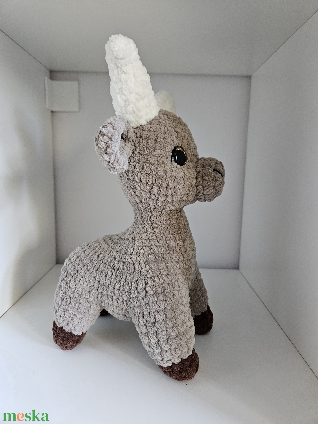 Horgolt kecske - játék & sport - plüssállat & játékfigura - más figura - Meska.hu