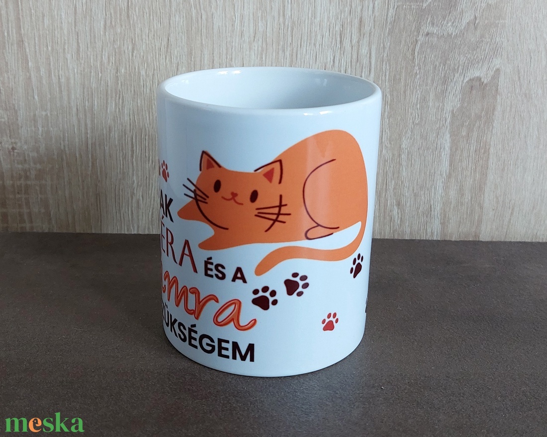 Bögre - kávé és cica - otthon & életmód - konyhafelszerelés, tálalás - tálalás - bögre & csésze - Meska.hu