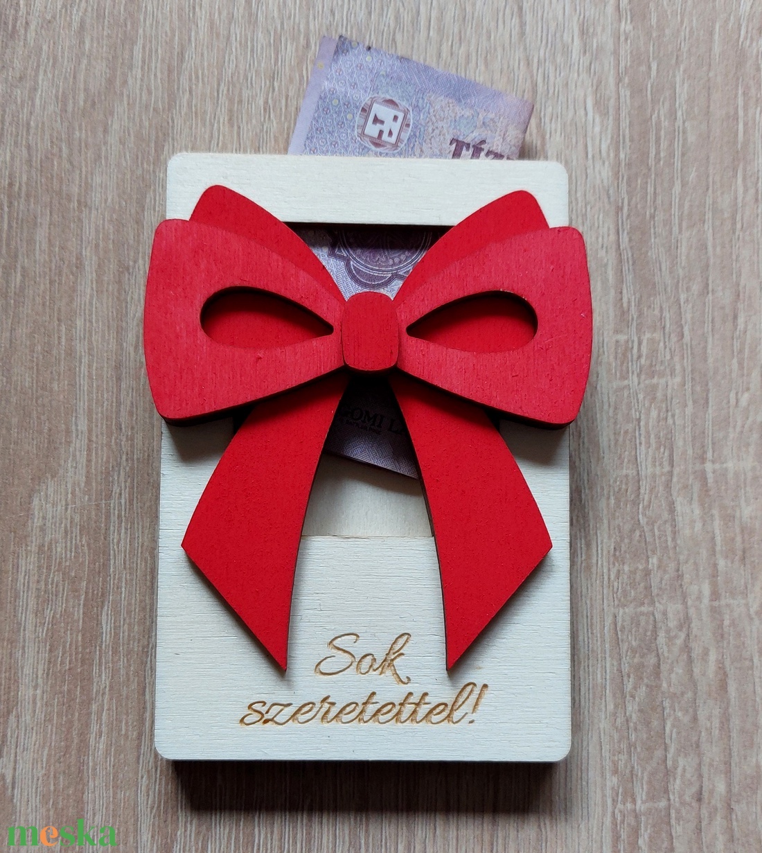 Pénzátadó / ajándékkártya tartó - masnis - otthon & életmód - papír, írószer - ajándékozás kellékei - pénzátadó doboz - Meska.hu