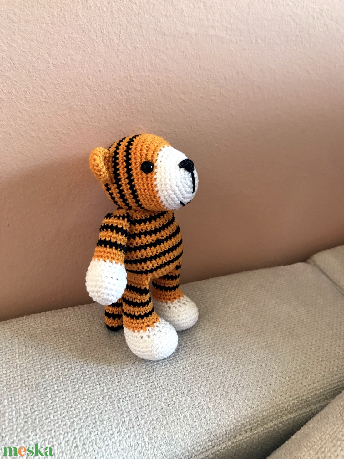 Horgolt, amigurumi tigris - játék & sport - plüssállat & játékfigura - róka - Meska.hu
