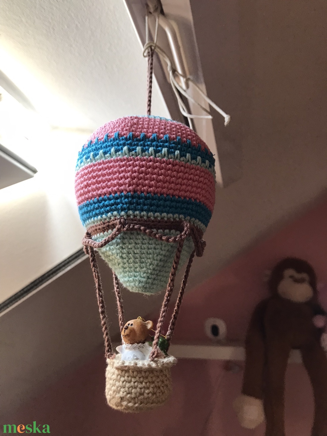 Amigurumi horgolt h�légballon - otthon & életmód - babaszoba, gyerekszoba - babaszoba, gyerekszoba - Meska.hu