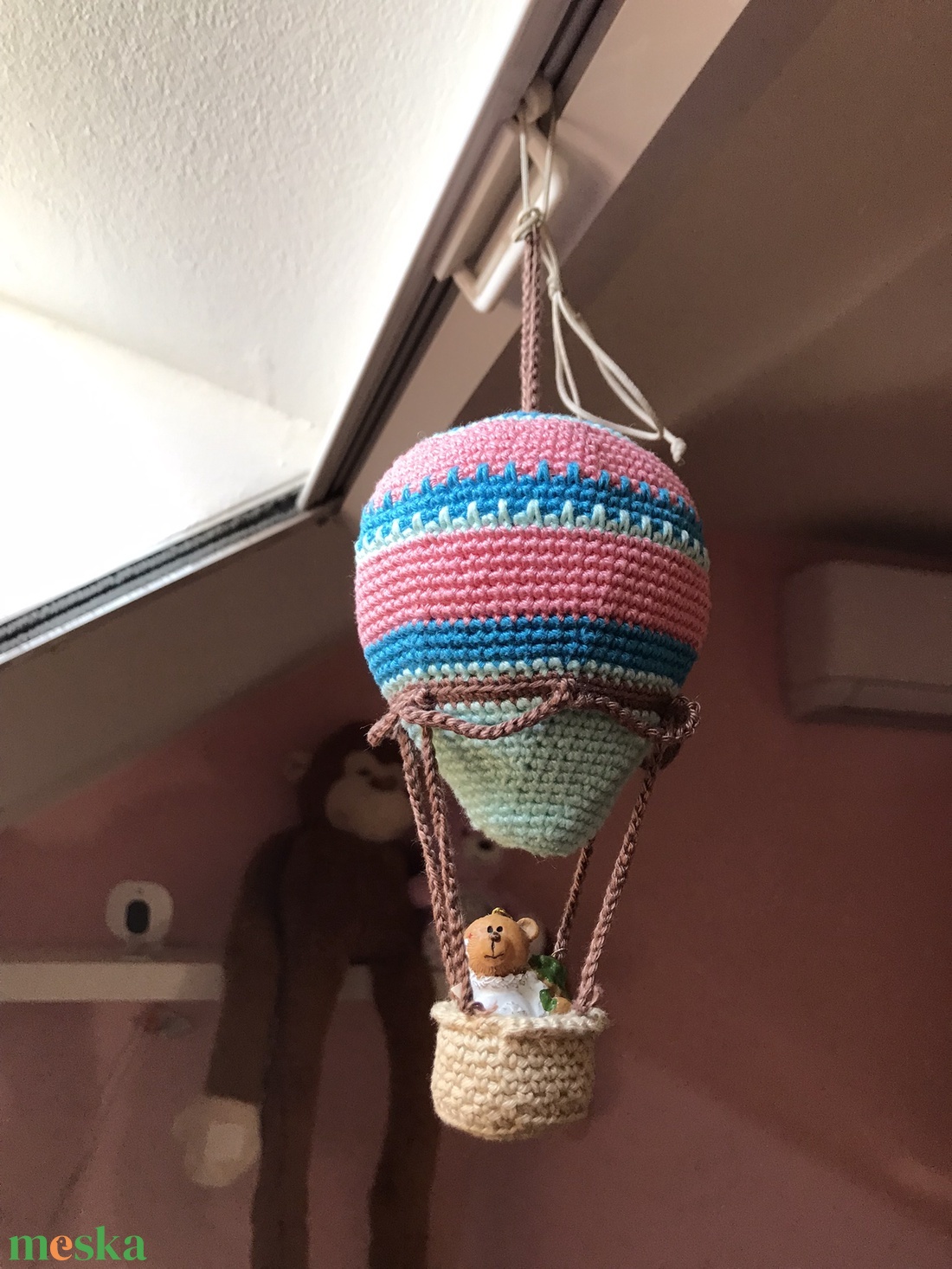 Amigurumi horgolt h�légballon - otthon & életmód - babaszoba, gyerekszoba - babaszoba, gyerekszoba - Meska.hu