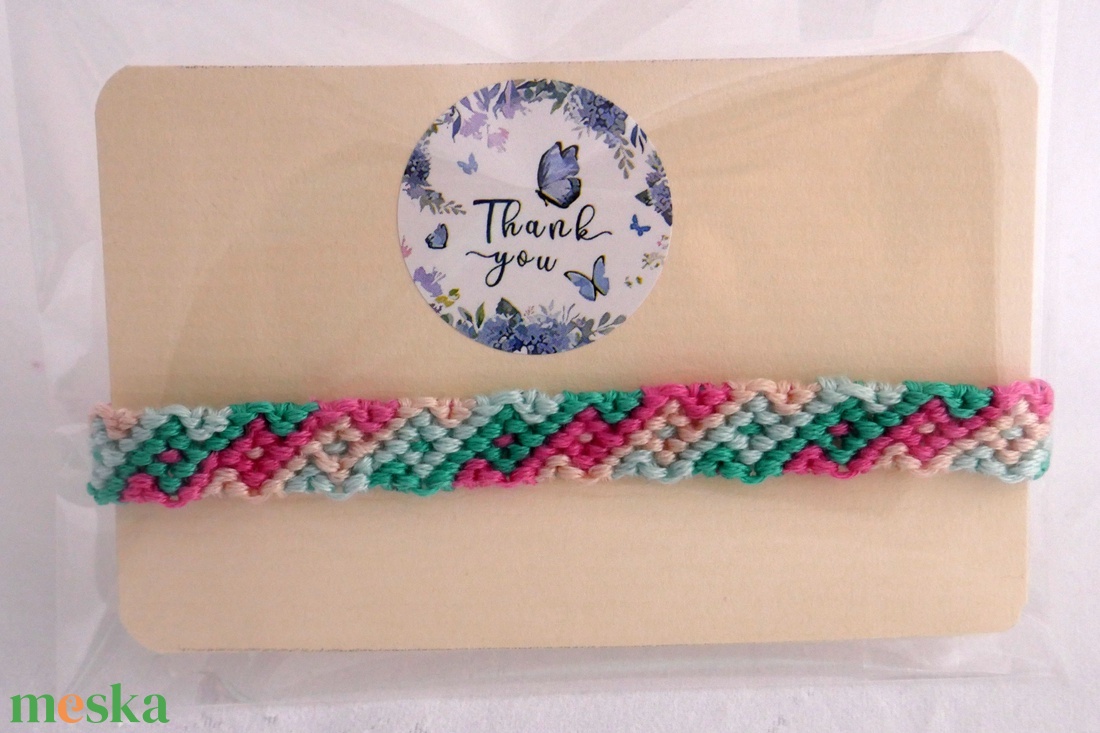 csomózott karkötő - ékszer - karkötő - fonott karkötő - Meska.hu